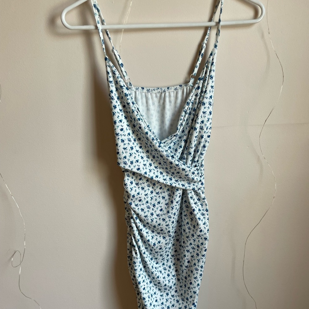 Blue and White Flower dress